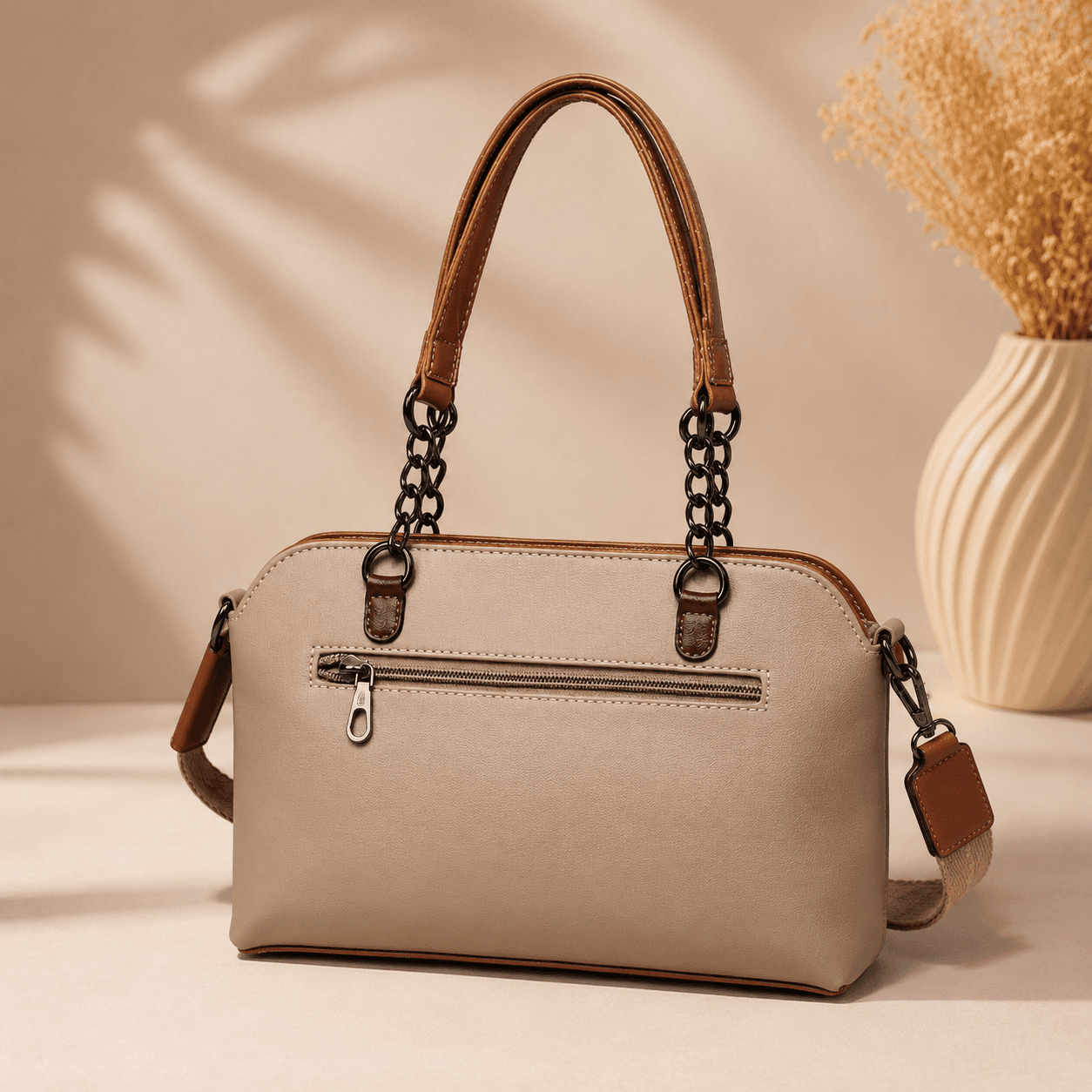 Fashion Rich Premium PU Leather Women's Shoulder & Sling Bag with Printed Strap | Stylish Crossbody - Thumbnail 2