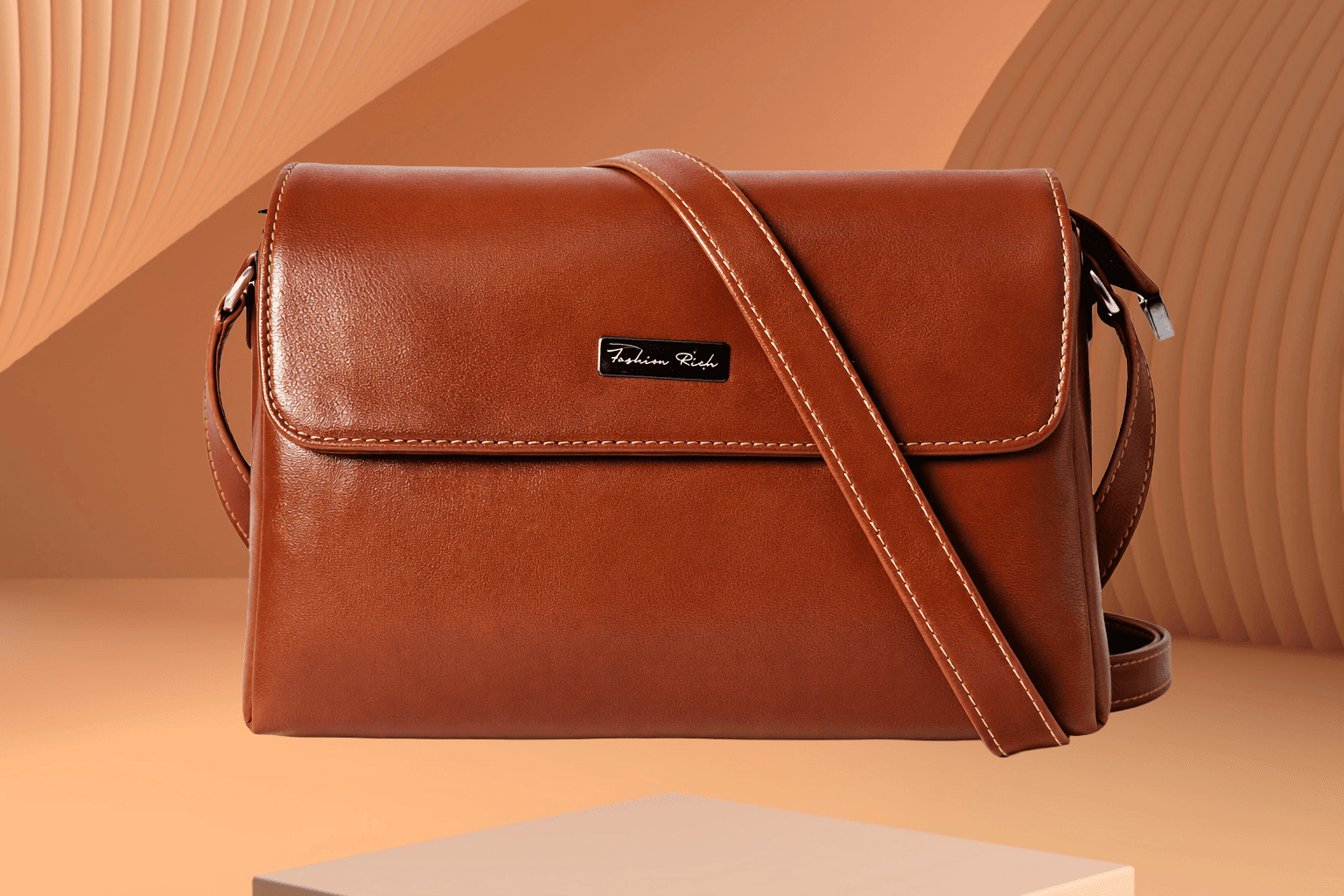 Classic brown women handbags - Image 1